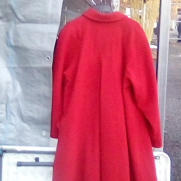 Christian Dior beautiful red long coat - Picture 5 of 6
